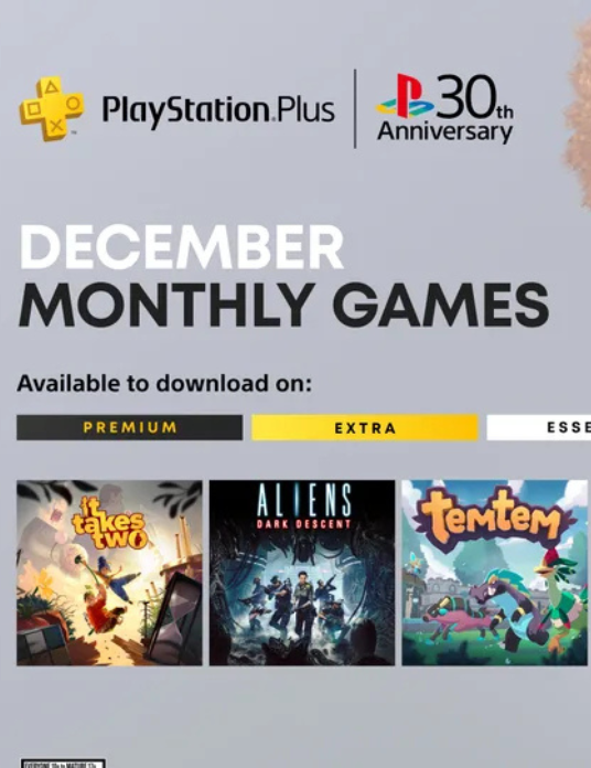 Playstation Plus December Games