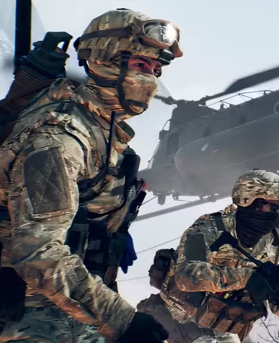 Battlefield 6 soldiers in crossplay multiplayer battle