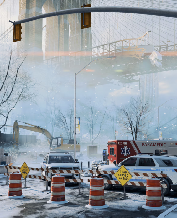 Battlefield 6 Winter Offensive event on a snowy Empire State map.