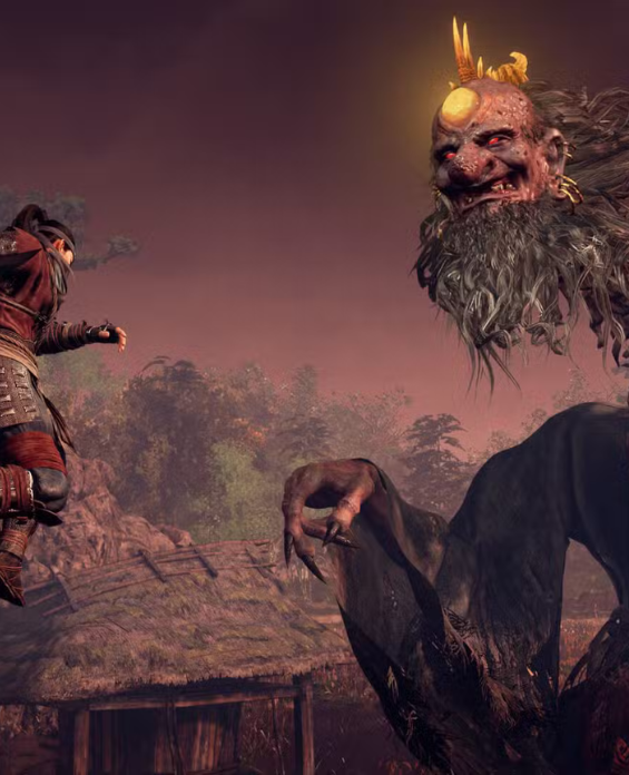 Nioh 3 boss fight showing Yokai enemy inspired by Lies of P combat.